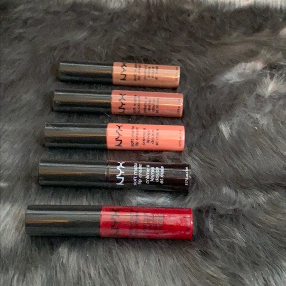 Set of 5 NYX Soft Matte Lip Creams